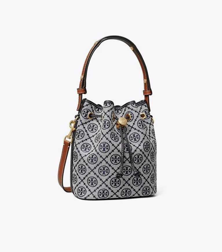 T MONOGRAM BUCKET BAG