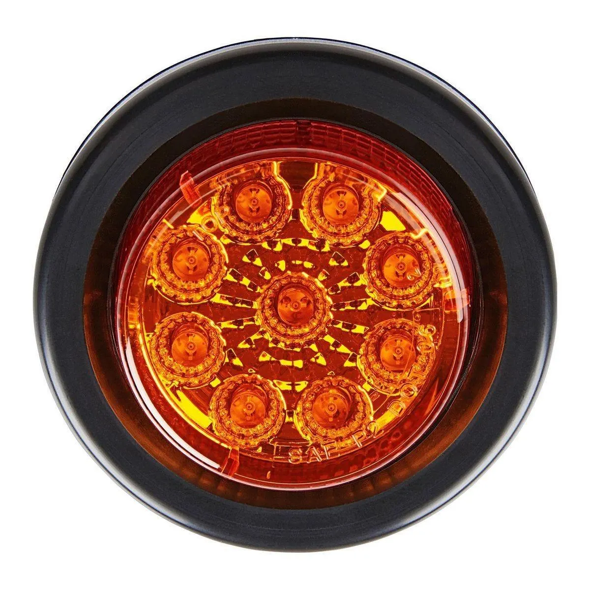 KENWAY 2 in. Round Amber LED Marker Trailer Tail Light