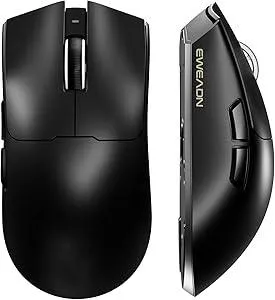 S9 Wireless Gaming Mouse, 59G Ergonomic Computer Mouse, Triple Modes, 8K Polling, 26K DPI, PAW3395 Optical Sensor, Huanyu Switch, 250h Battery Life, Programmable for PC/Win/Mac(Black)