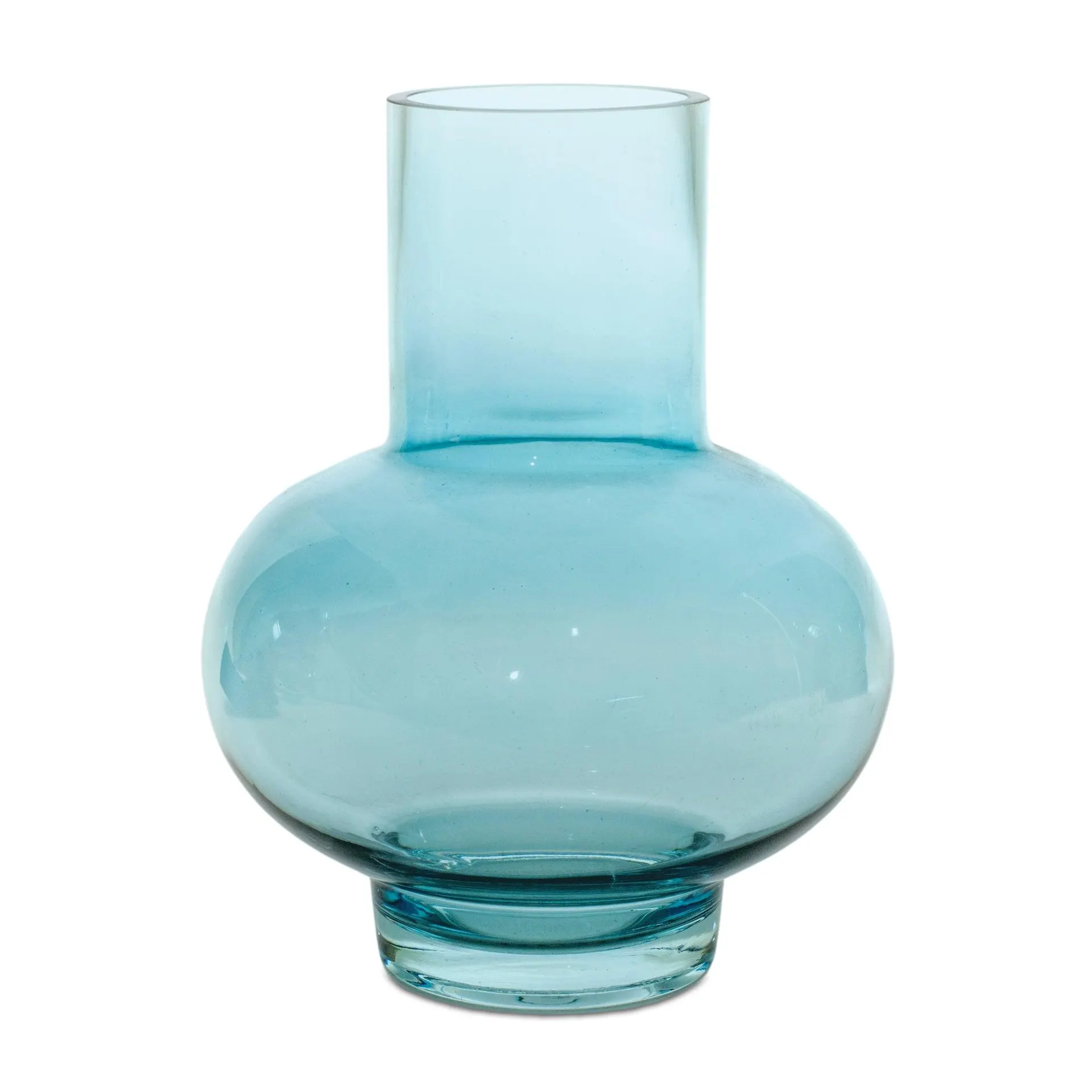 Blue Glass Vase, Set of 4