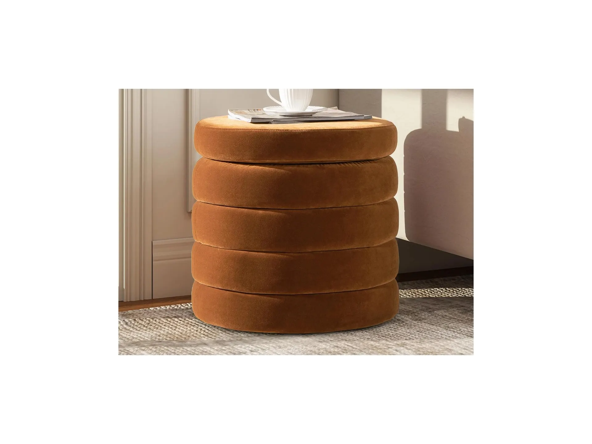 Jennifer Taylor Home Fuji Ottoman with Storage