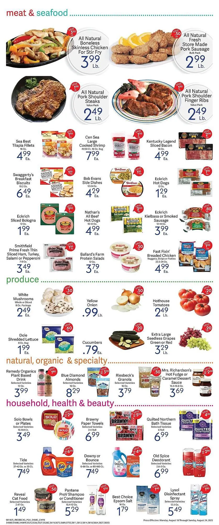 Weekly ad Riesbeck Weekly Ad from August 18 to August 24 2025 - Page 3