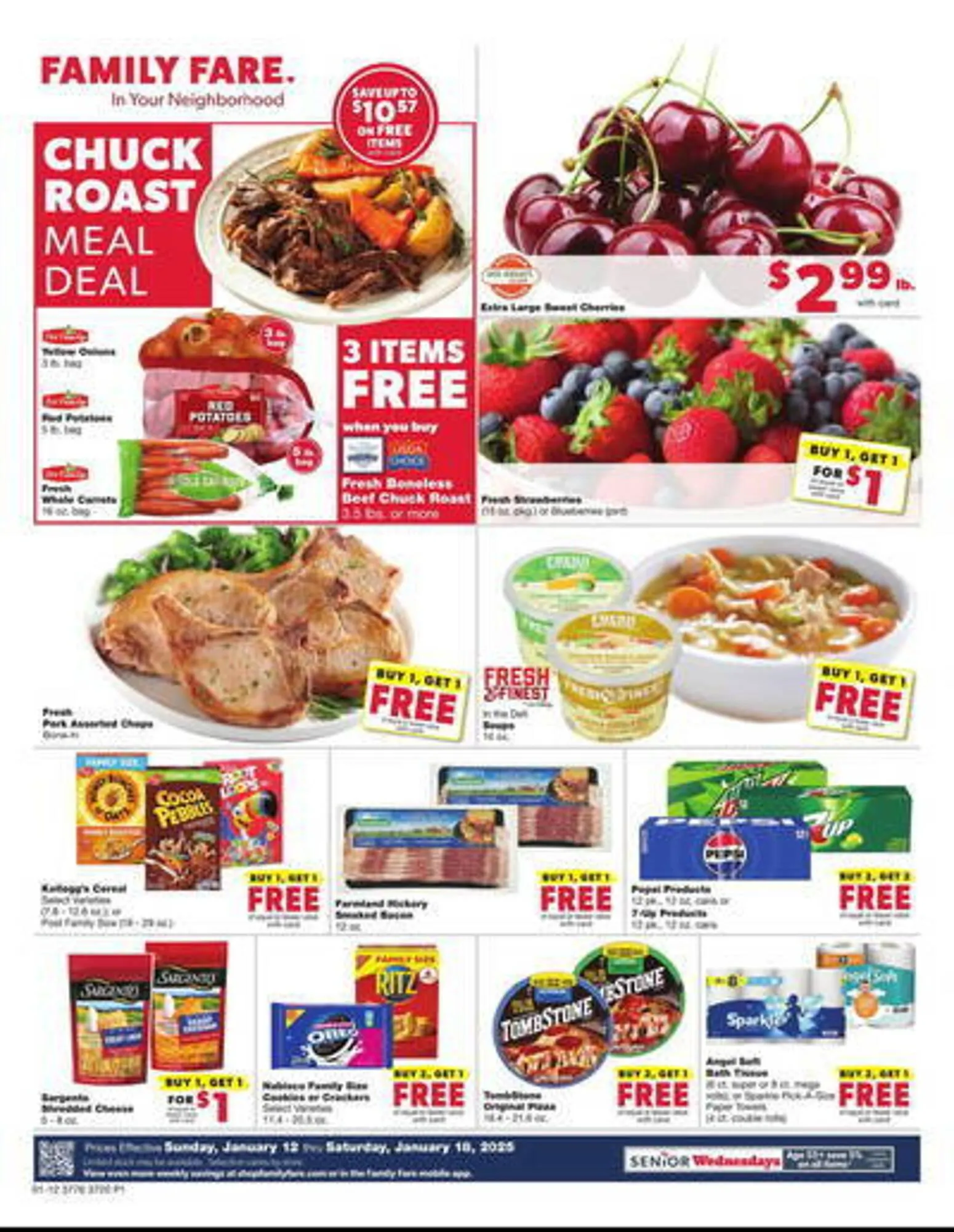 Weekly ad Family Fare Weekly Ad from January 12 to January 18 2025 - Page 1