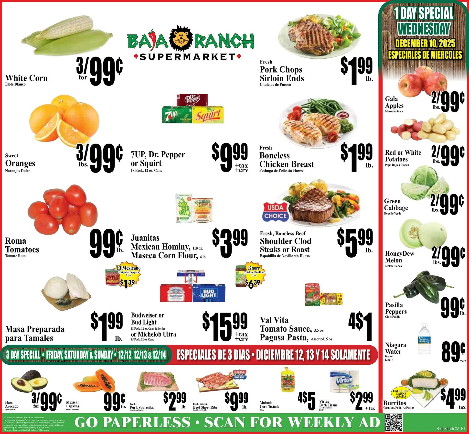 Weekly ad Baja Ranch weekly ad from December 10 to December 16 2025 - Page 1