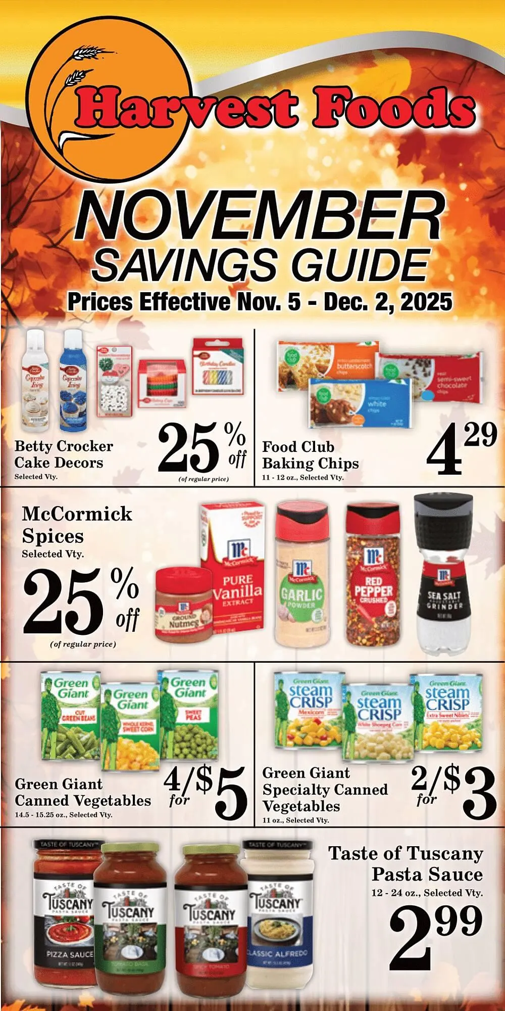 Weekly ad Harvest Foods weekly ad from November 5 to December 2 2025 - Page 2