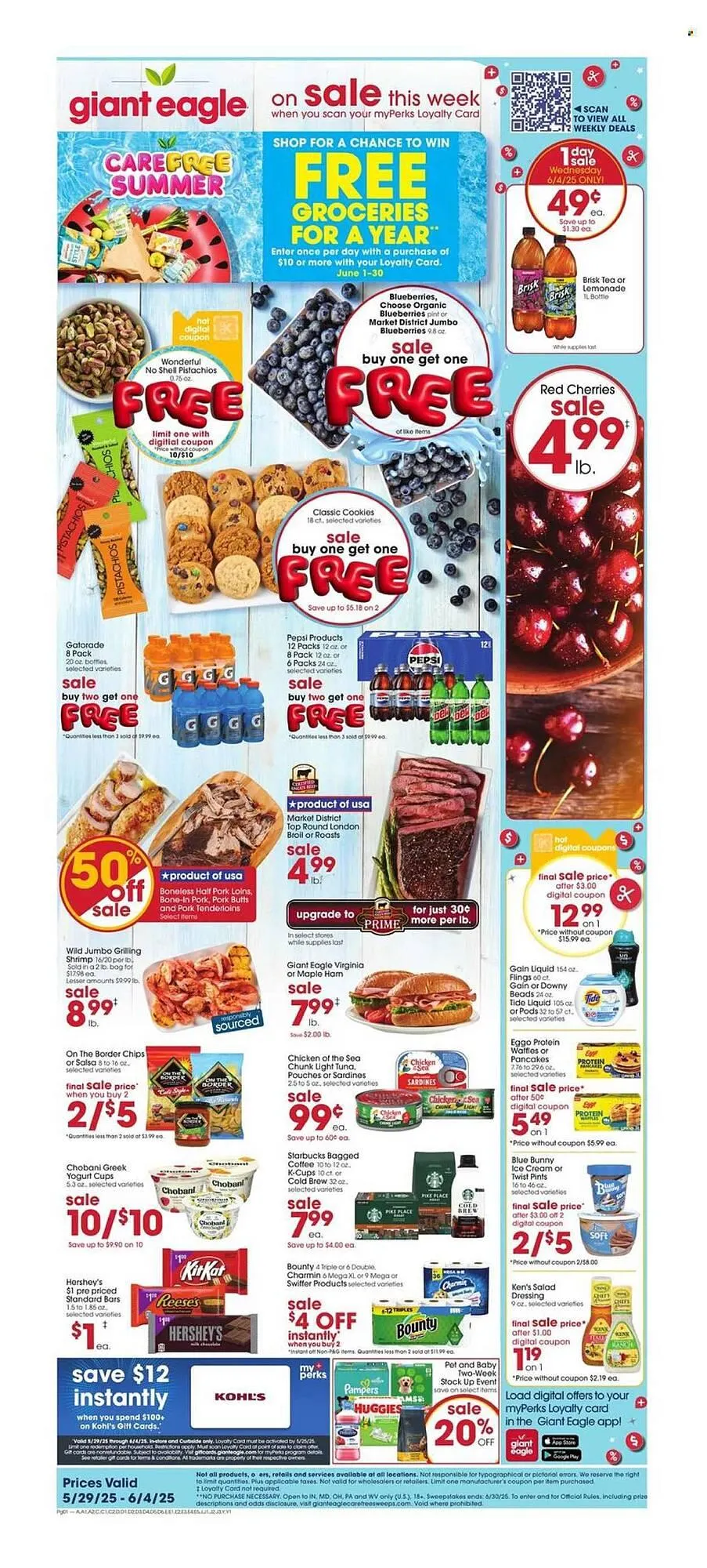 Weekly ad Giant Eagle Weekly Ad from May 29 to June 4 2025 - Page 1