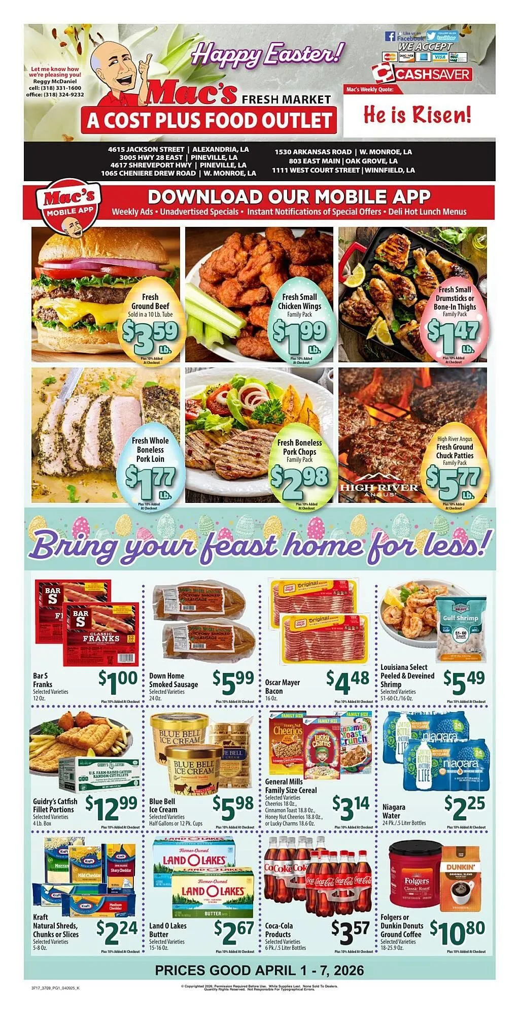 Weekly ad Mac's Market weekly ad from April 1 to April 7 2026 - Page 1