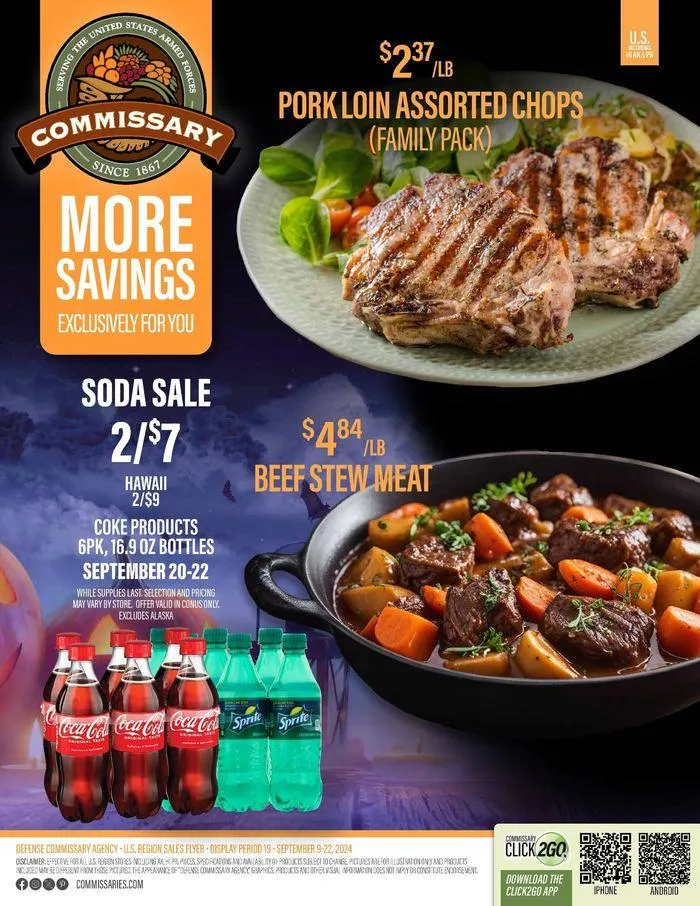 Weekly ad Flyer Commissary from September 9 to September 22 2024 - Page 1