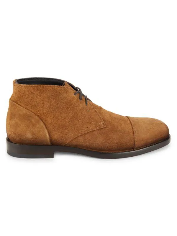 Cap Toe Suede Chukka Boots