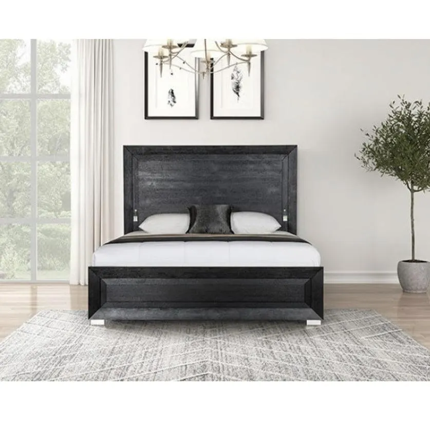 Ashbourne King Bed by Furniture of America - Black