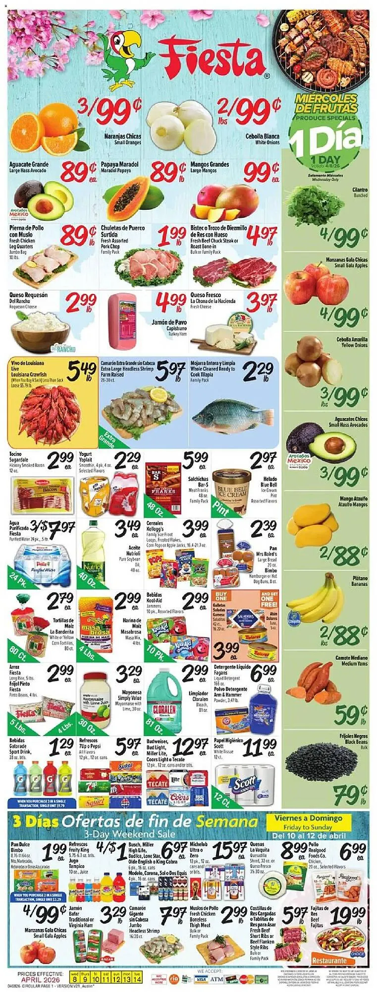 Weekly ad Fiesta Mart weekly ad from April 8 to April 14 2026 - Page 1