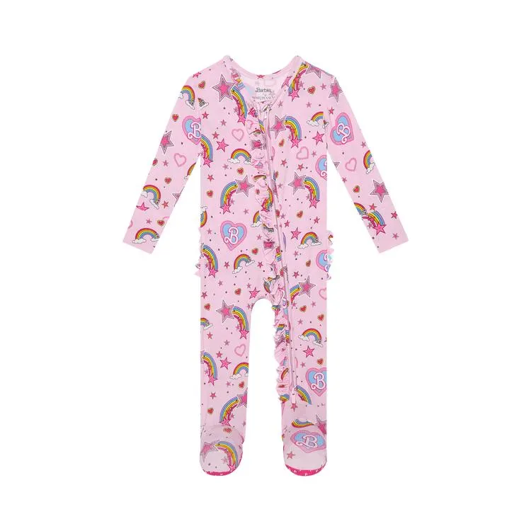 Barbie Star Power - Footie Ruffled Zippered One Piece