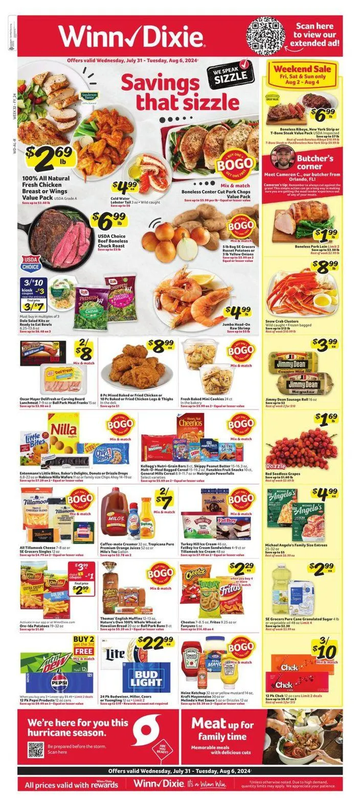 Weekly ad Savings That Sizzle from July 31 to August 6 2024 - Page 1