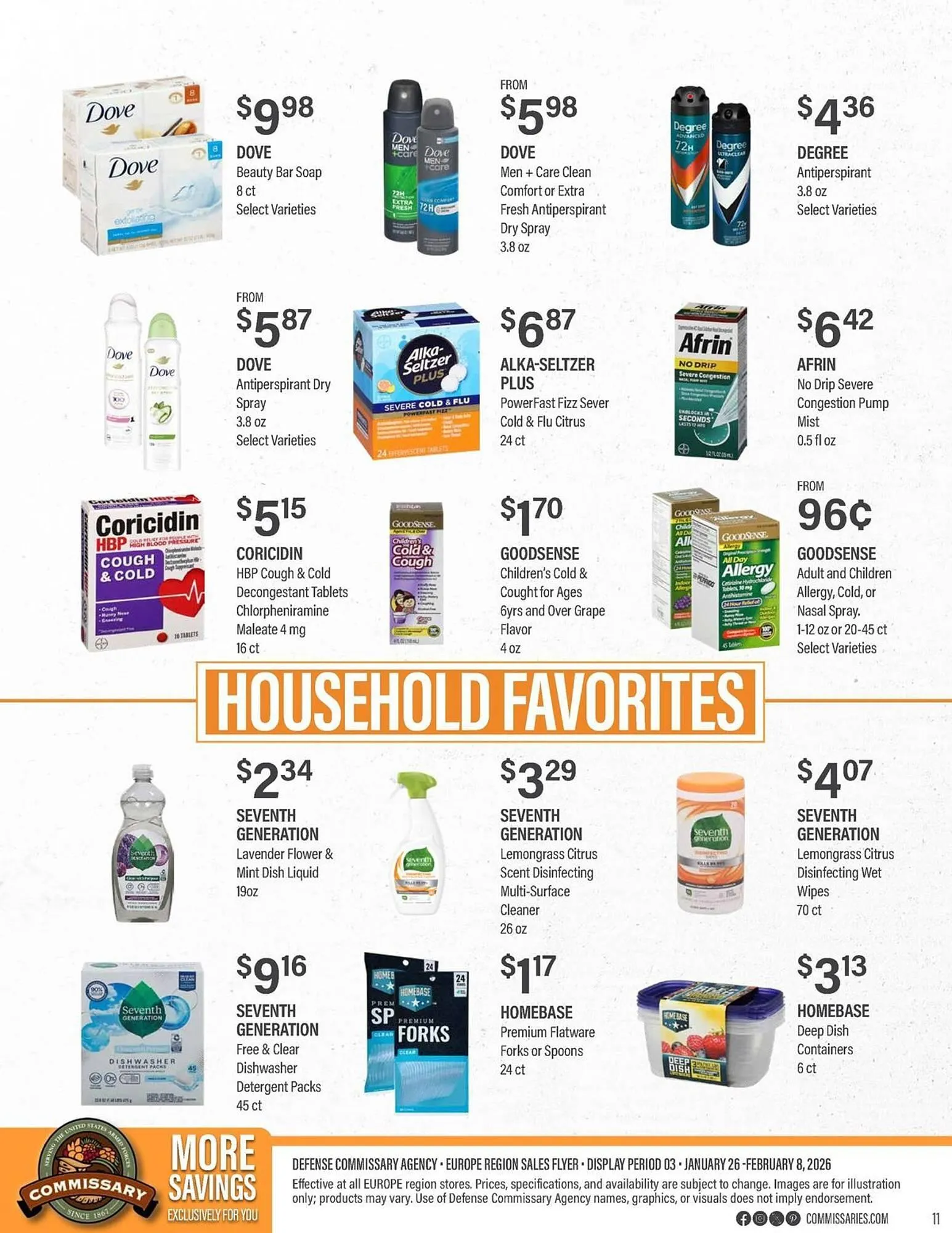 Weekly promotion Commissary weekly ad spanning from January 26 to February 8 2026 - Page 11 for Catalogue 365