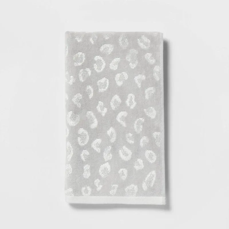 Leopard Reversible Towel Gray - Threshold™