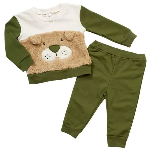Baby Boy (12-24M) Baby Essentials® Dog Crew & Joggers Set