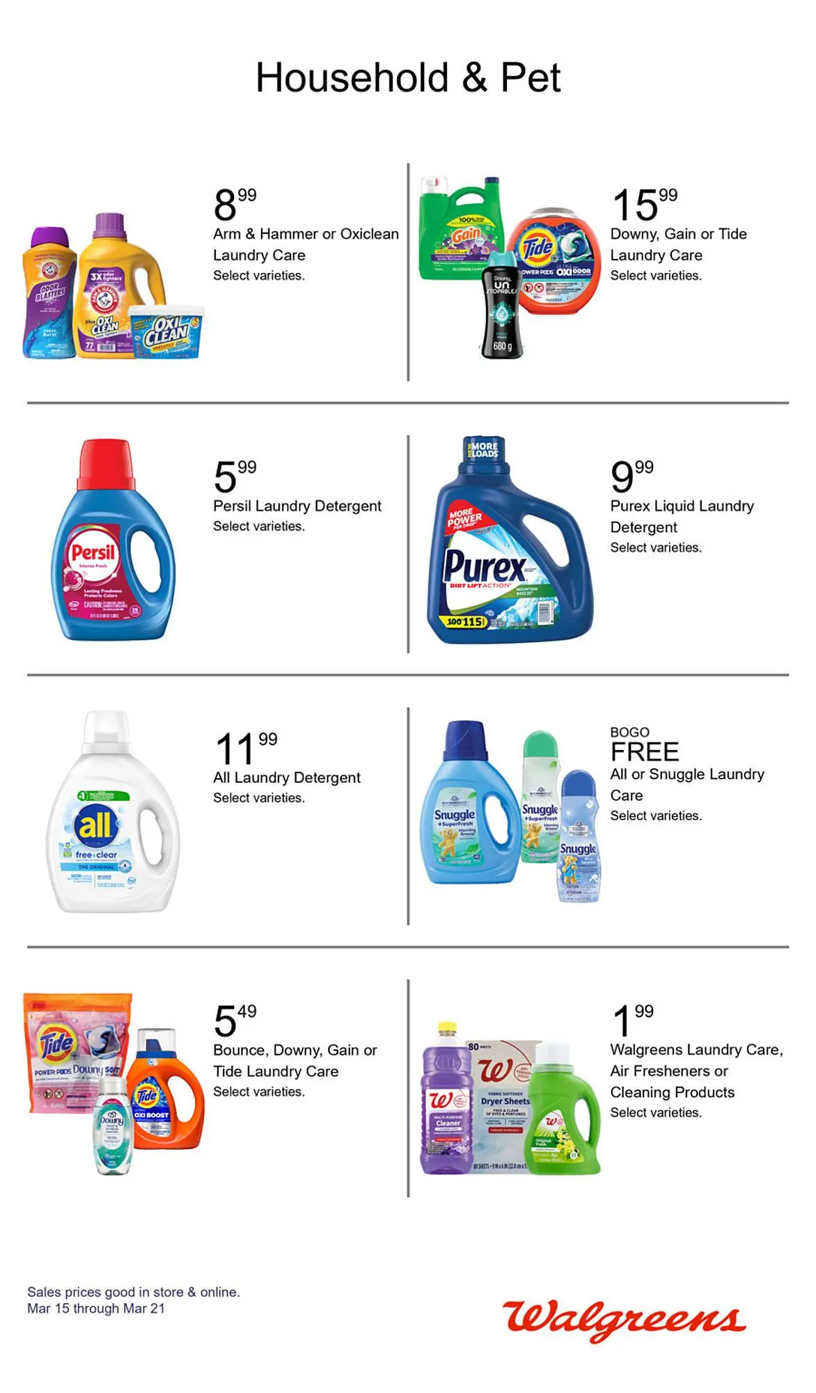 Weekly promotion Walgreens weekly ad spanning from March 15 to March 21 2026 - Page 33 for Catalogue 365