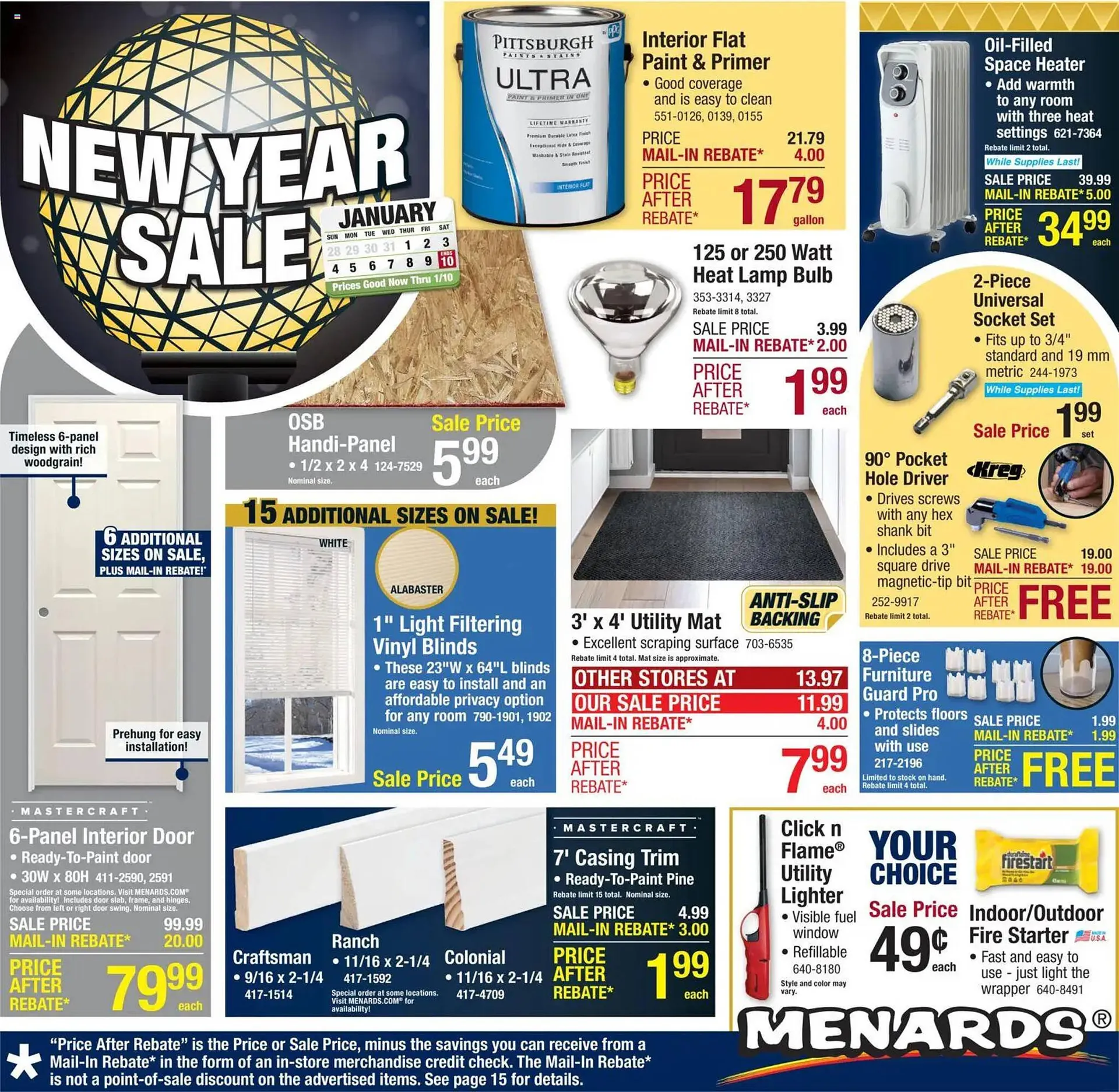 Weekly ad Menards weekly ad from December 31 to January 11 2026 - Page 1