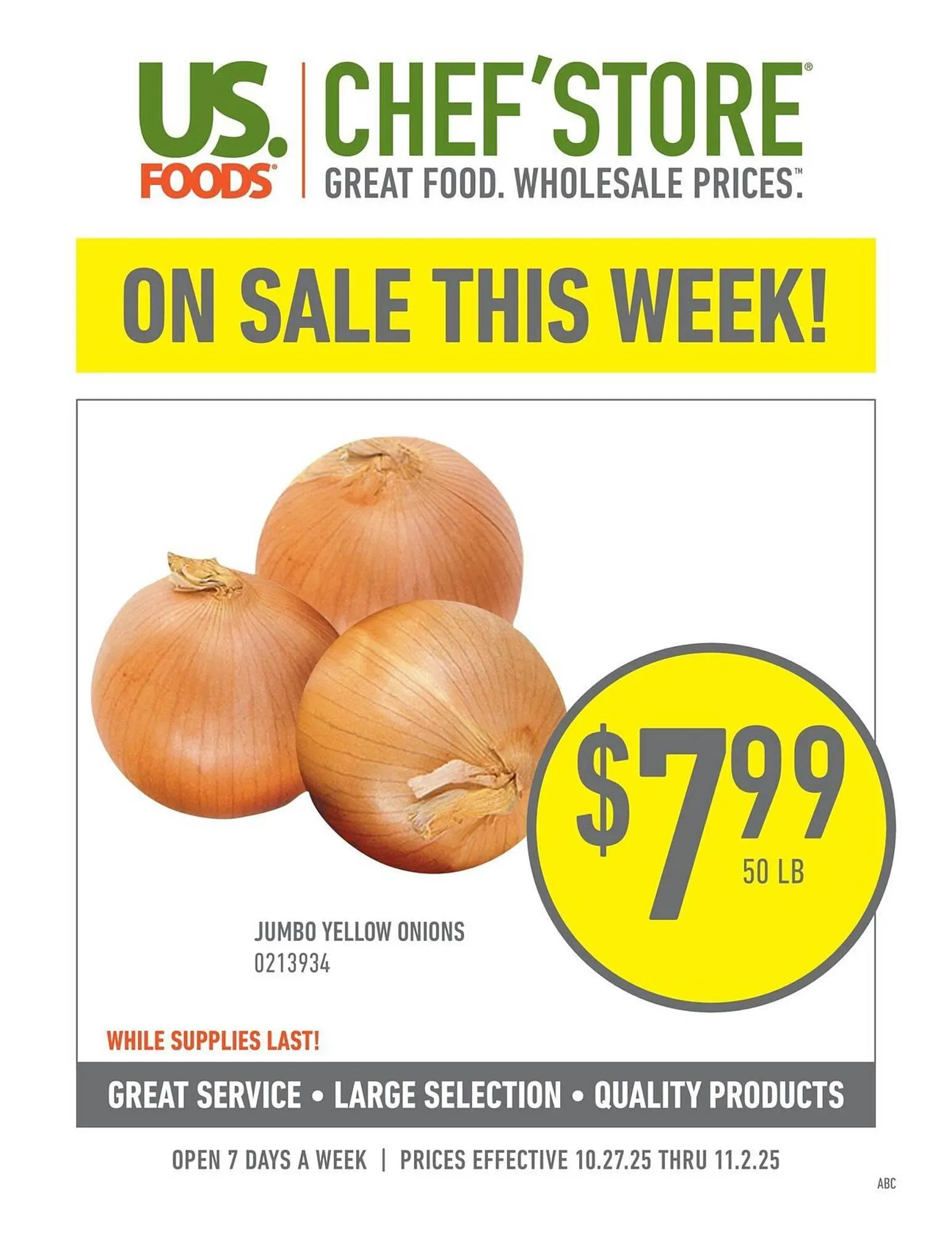 US Foods Chefs Store weekly ad - 1