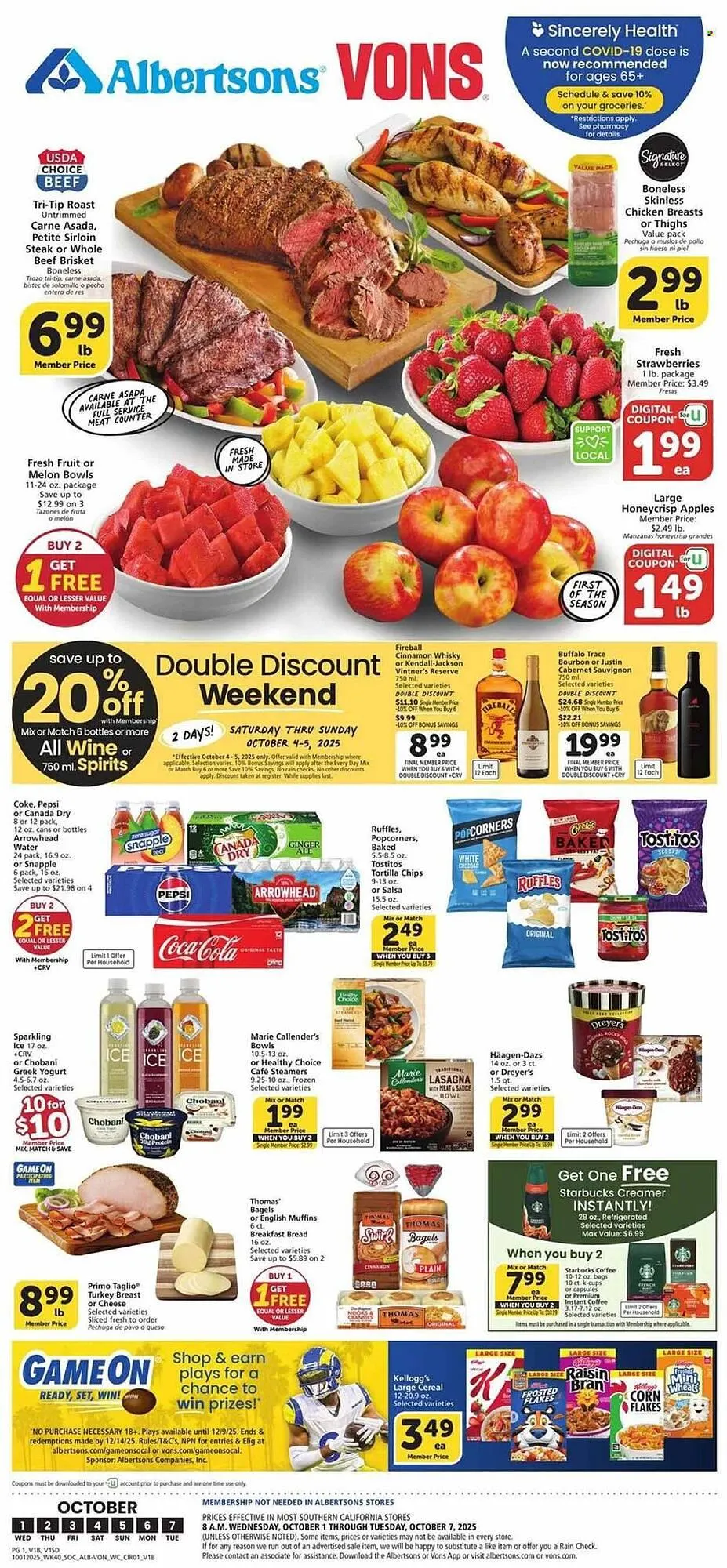 Weekly ad Albertsons weekly ad from October 1 to October 7 2025 - Page 1