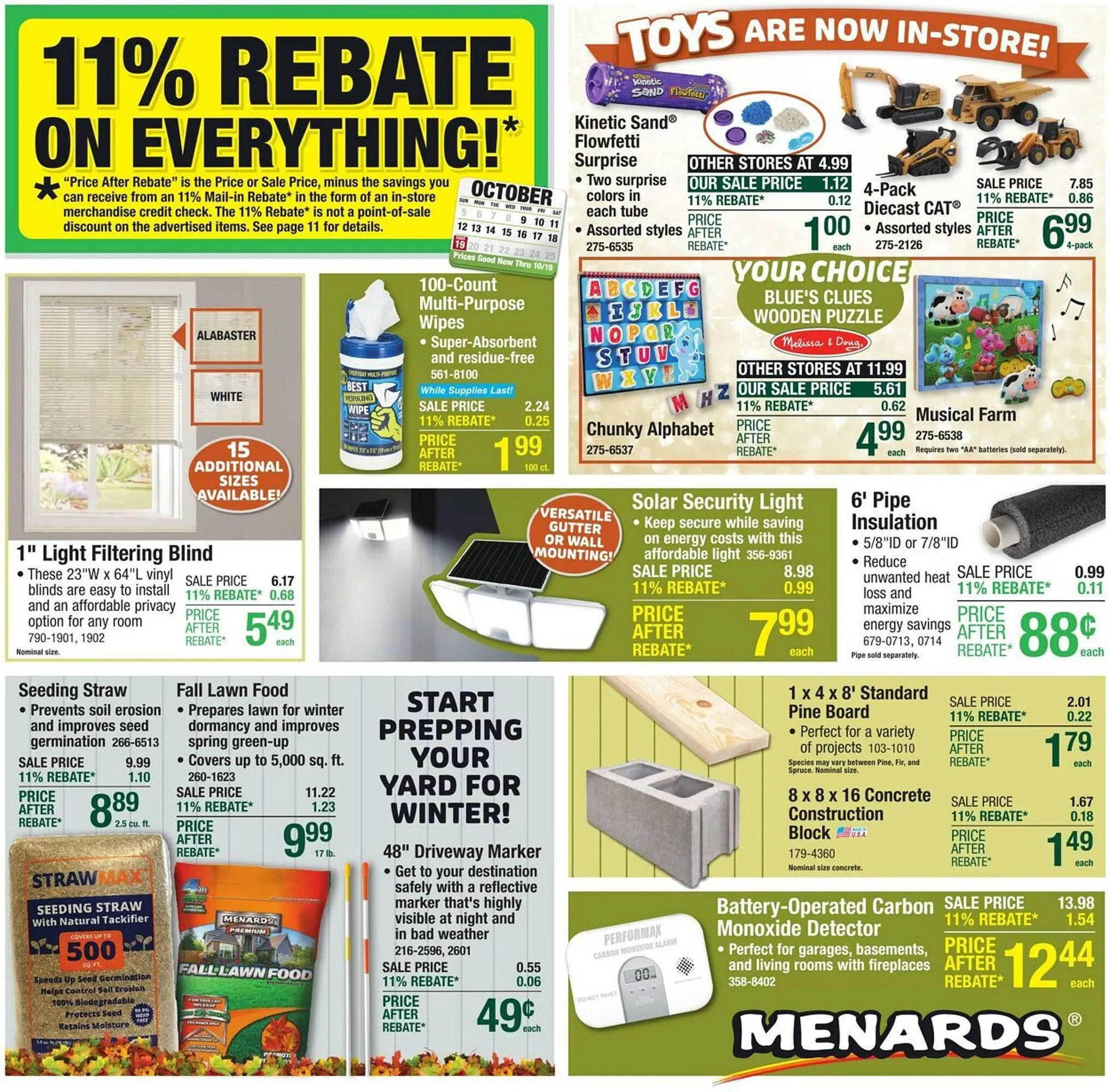 Weekly ad Menards weekly ad from October 8 to October 19 2025 - Page 1