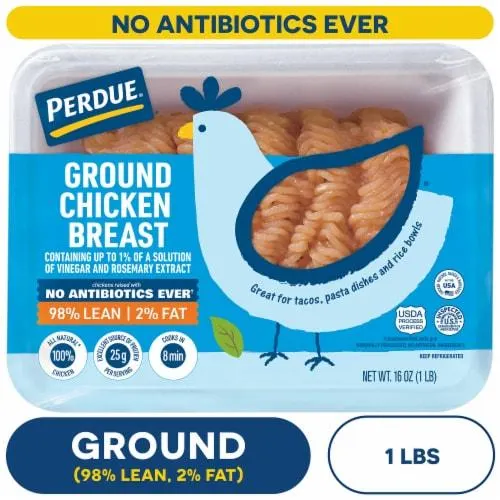 Perdue® No Antibiotics Ever Fresh 98% Lean Ground Chicken Breast