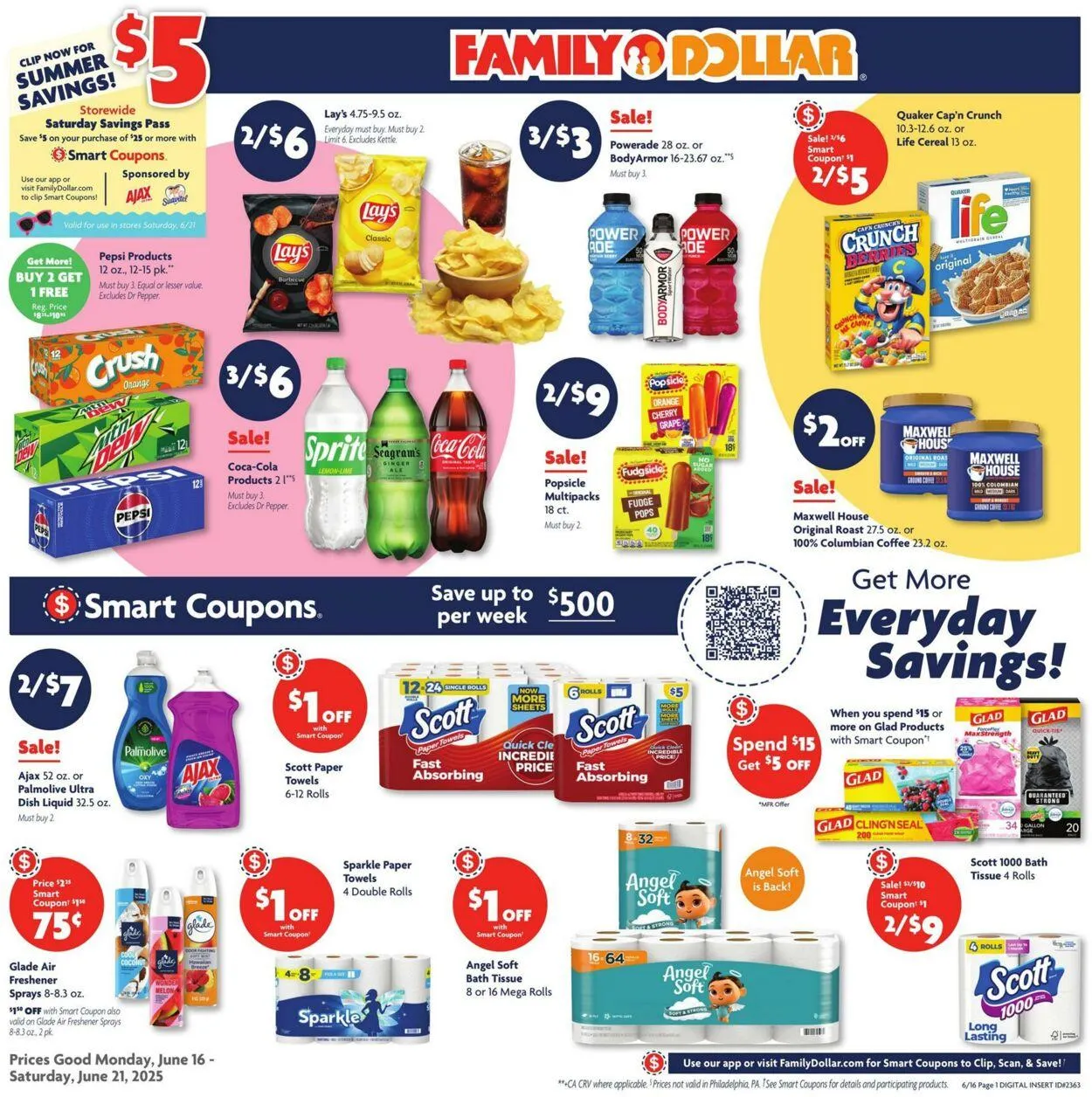 Weekly ad Family Dollar Current weekly ad from June 16 to June 21 2025 - Page 1