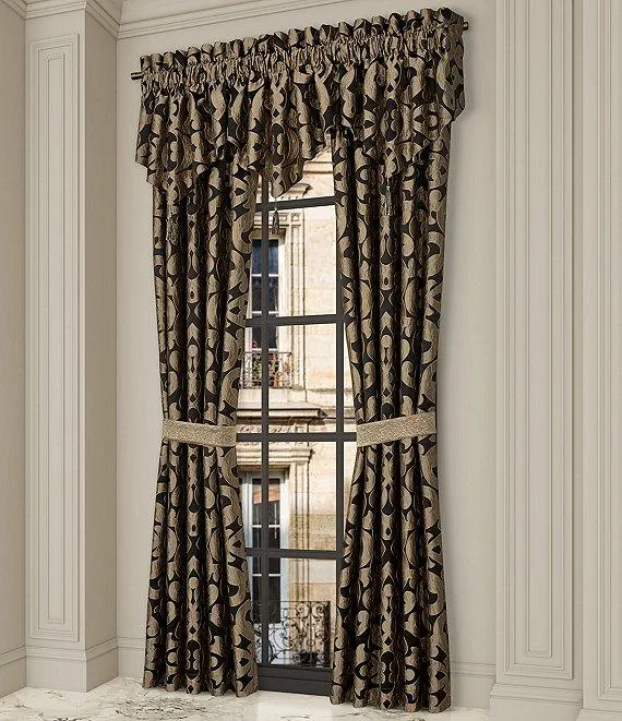 La Boheme Scroll Damask Window Treatments