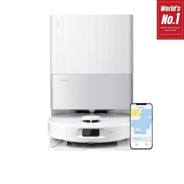 Qrevo Pet Standard Series Robot Vacuum and Mop for Carpet and Hardwood, Smart Navigation, Pet-Friendly, White