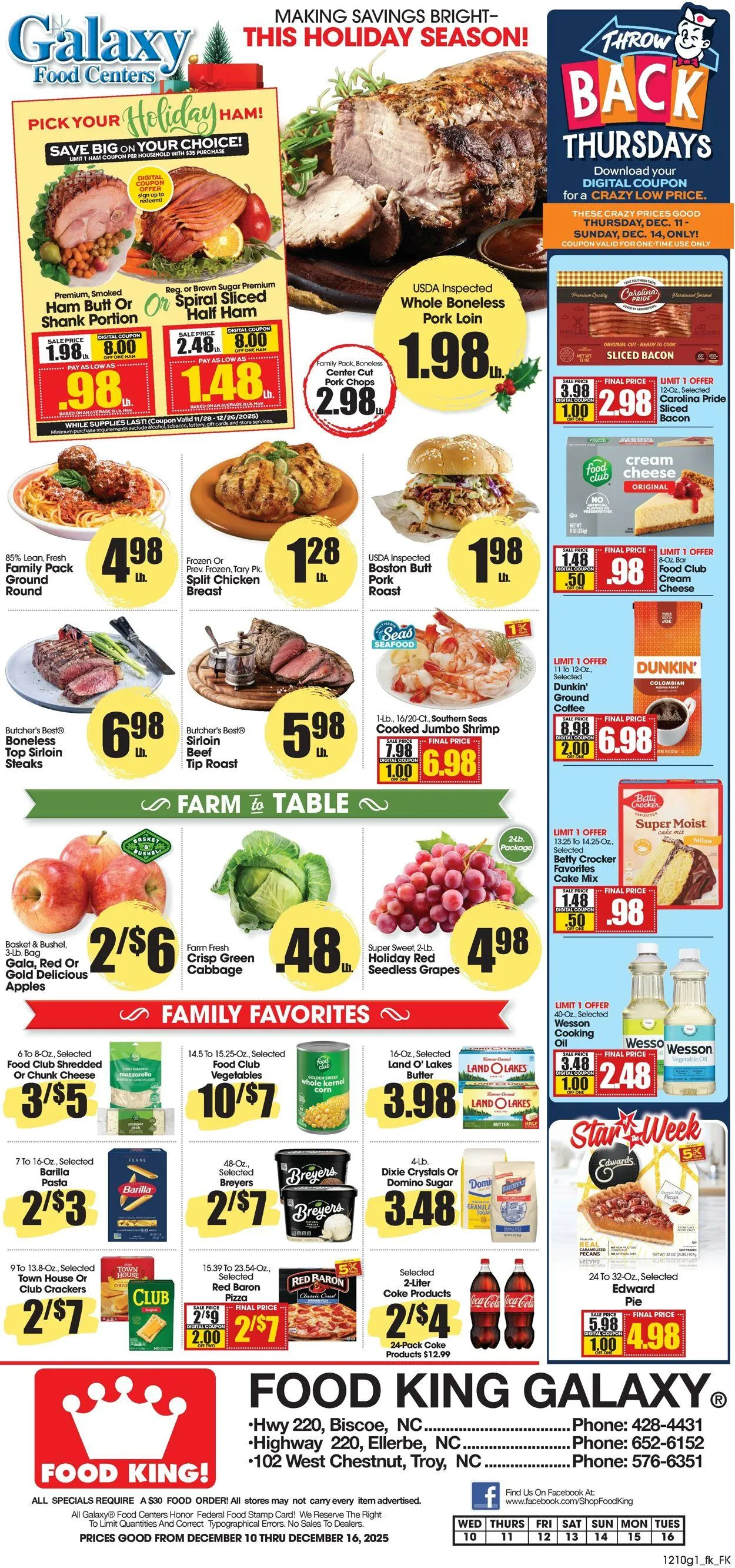 Weekly ad Food King Current weekly ad from December 10 to December 16 2025 - Page 1