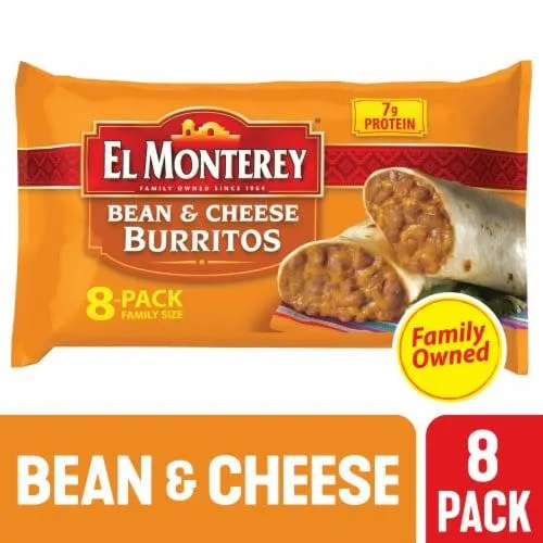 El Monterey® Family Size Bean and Cheese Frozen Burritos