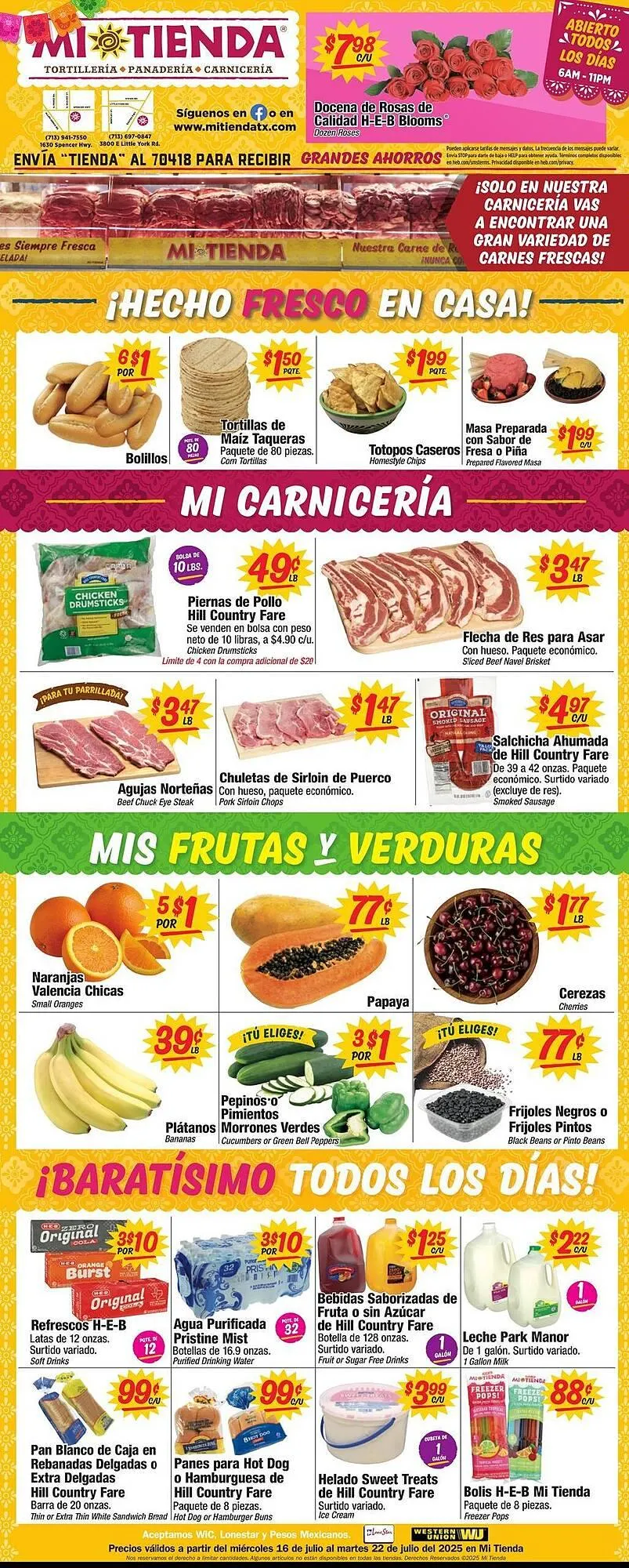 Weekly ad Mi Tienda Weekly Ad from July 16 to July 22 2025 - Page 1