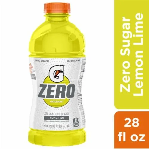 Gatorade® Zero Sugar Yellow Lemon Lime Sports Drink Bottle