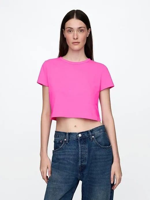 Organic Cotton VintageSoft Crop T-Shirt