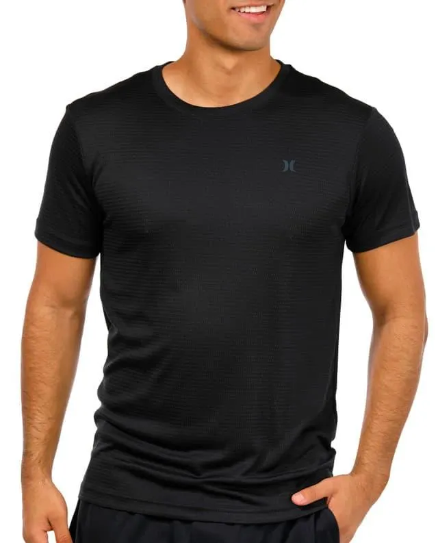 Hurley Mens Active Exist Horizon Performance Crew Tee