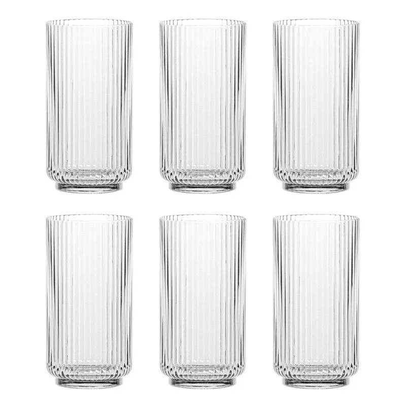 Laya Fluted Acrylic Drinking Glass