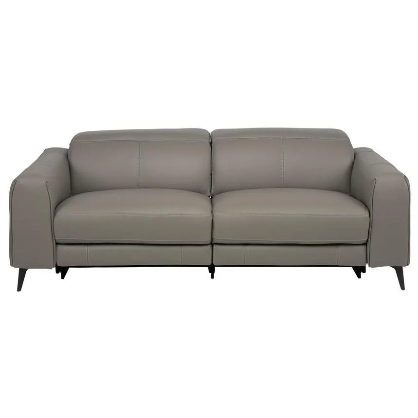 Luke 2.0 Dark Gray Power Reclining Leather Sofa