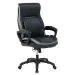 Shaquille O'Neal™ Zephyrus Ergonomic Bonded Leather High-Back Executive Chair, Black