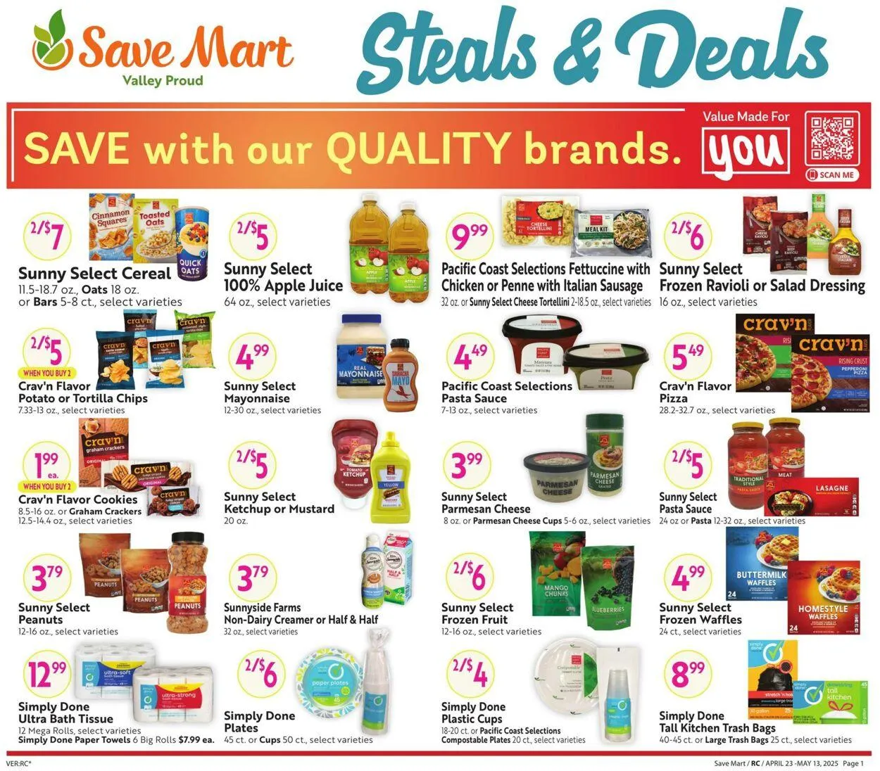 Weekly ad Save Mart from April 23 to May 13 2025 - Page 1