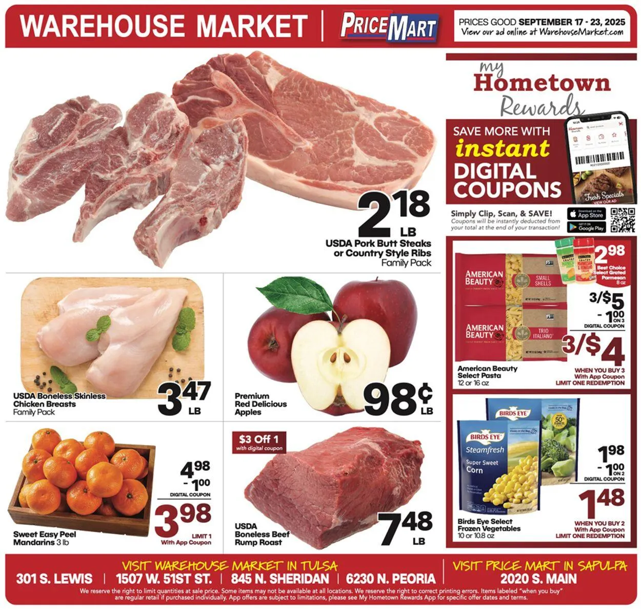 Weekly ad Warehouse Market from September 17 to September 23 2025 - Page 1