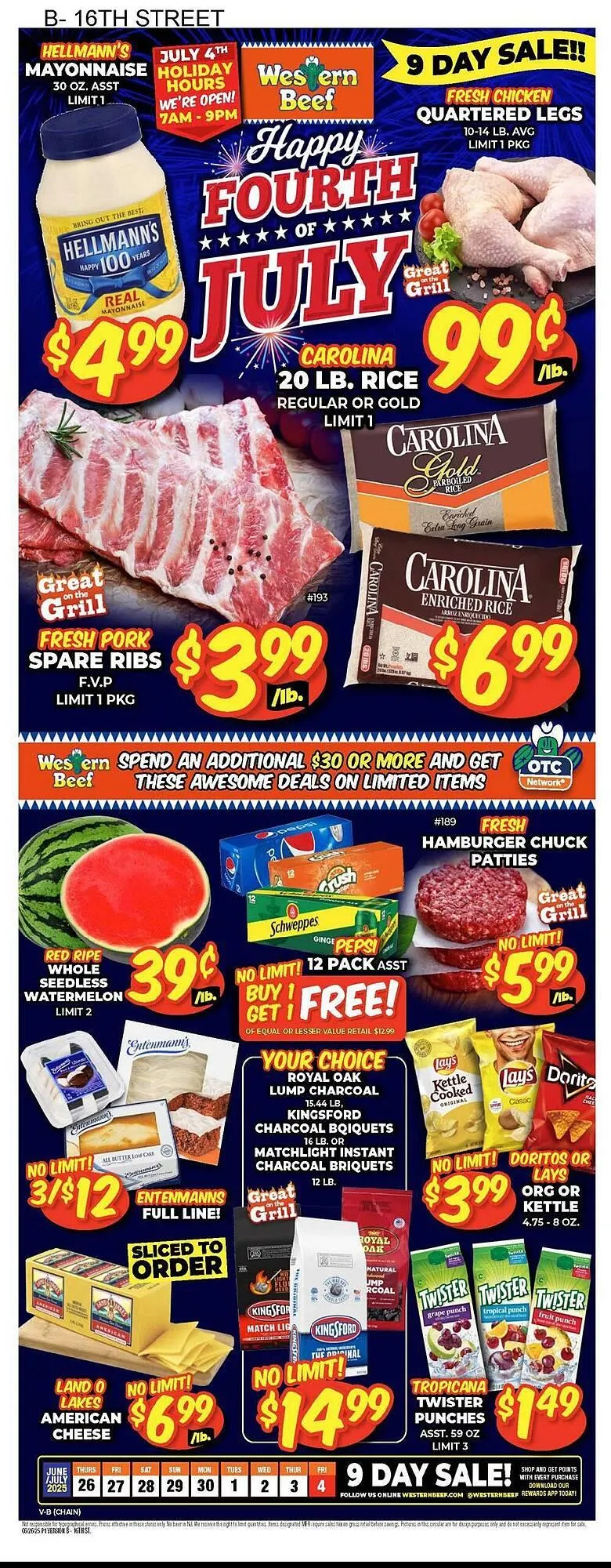 Weekly ad Western Beef Weekly Ad from June 26 to July 4 2025 - Page 1