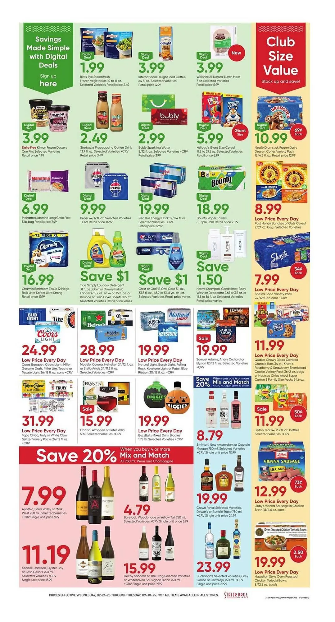 Weekly ad Stater Bros weekly ad from September 24 to September 30 2025 - Page 3