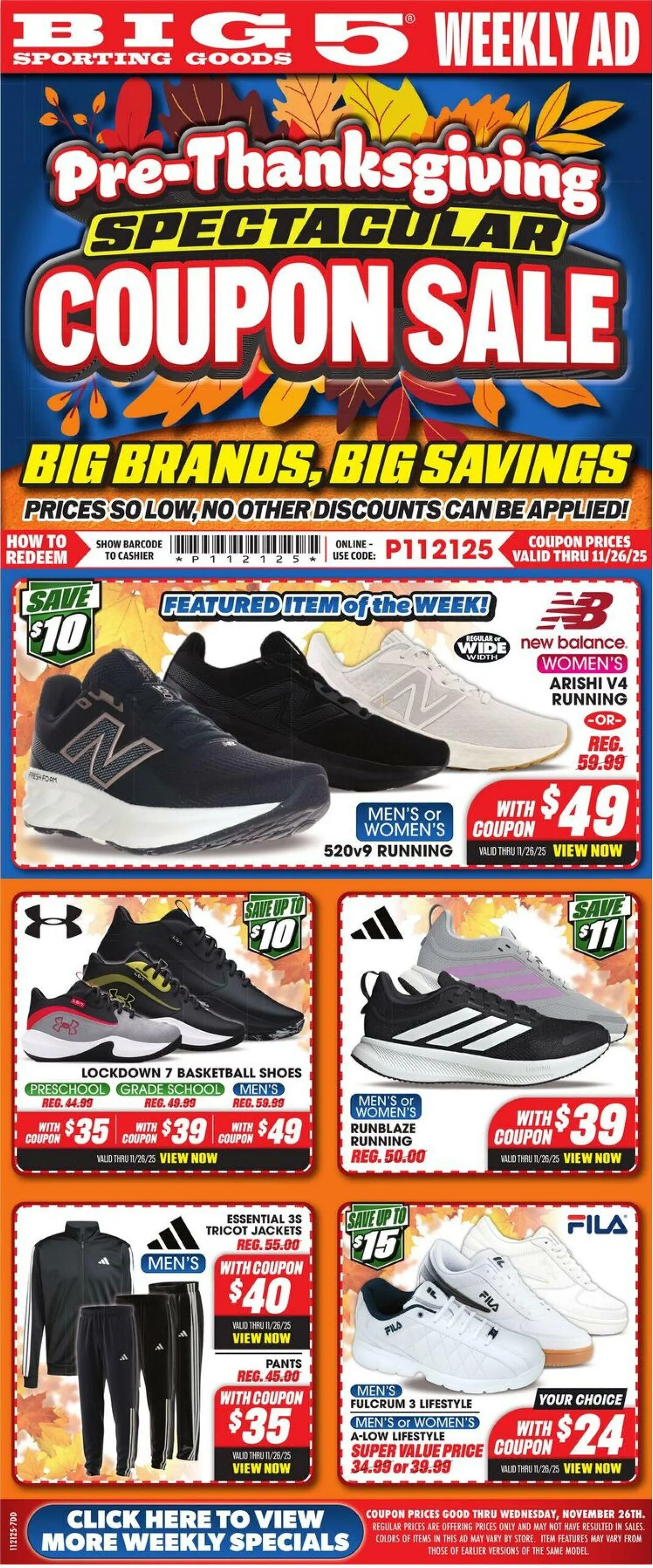 Weekly ad Big 5 Current weekly ad from November 21 to November 26 2025 - Page 1