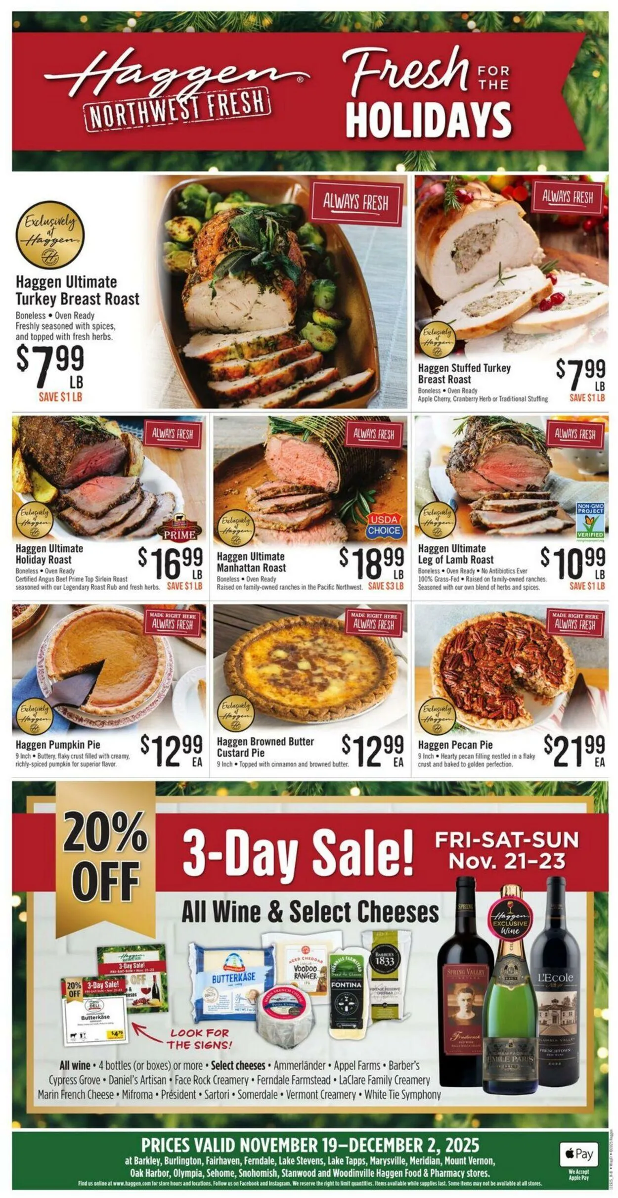 Weekly ad Haggen Current weekly ad from November 19 to December 2 2025 - Page 1