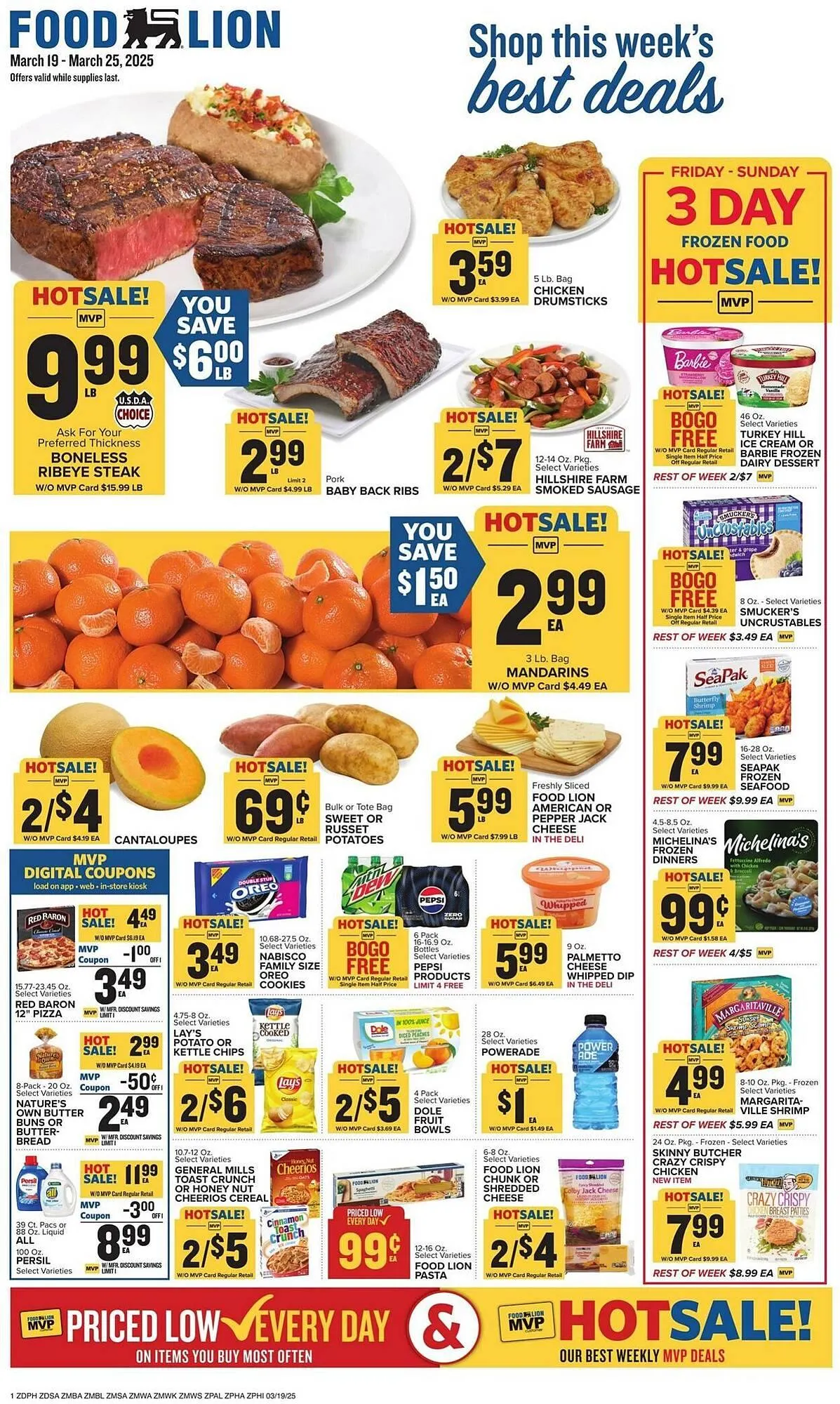 Weekly ad Food Lion Weekly Ad from March 19 to March 25 2025 - Page 1