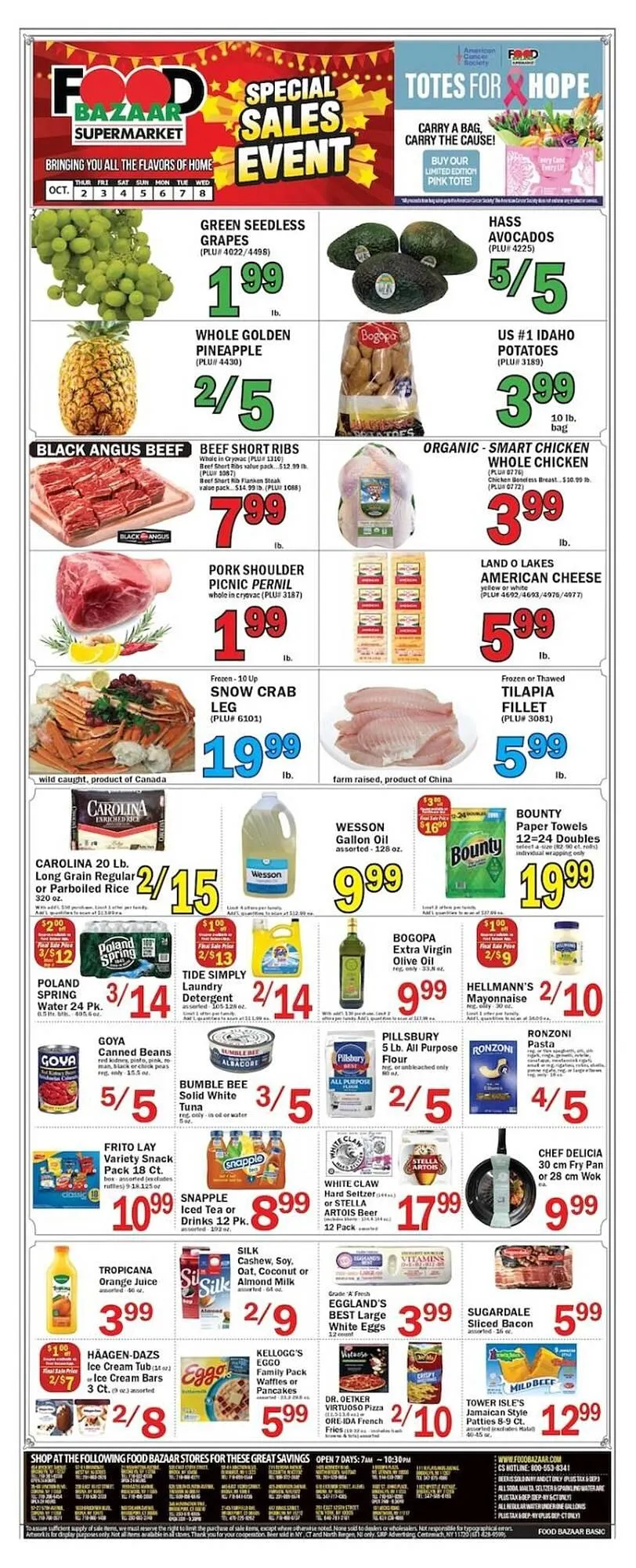 Weekly ad Food Bazaar circular from October 2 to October 8 2025 - Page 1