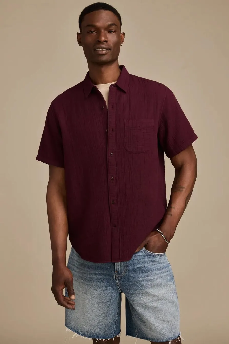 double gauze short sleeve shirt