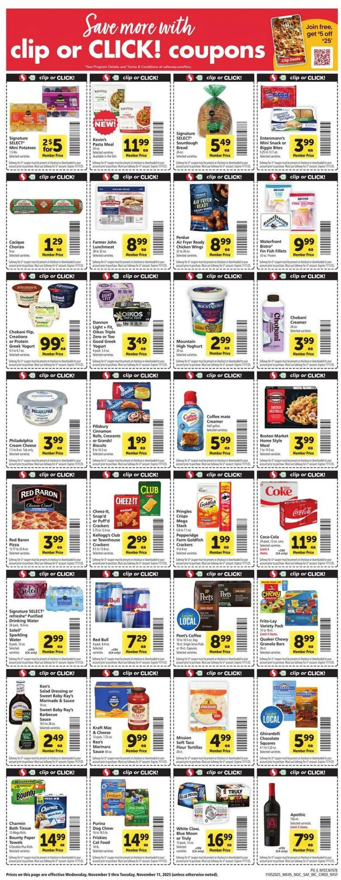 Catálogo de Safeway Current weekly ad 5 de noviembre al 11 de noviembre 2025 - Página 3