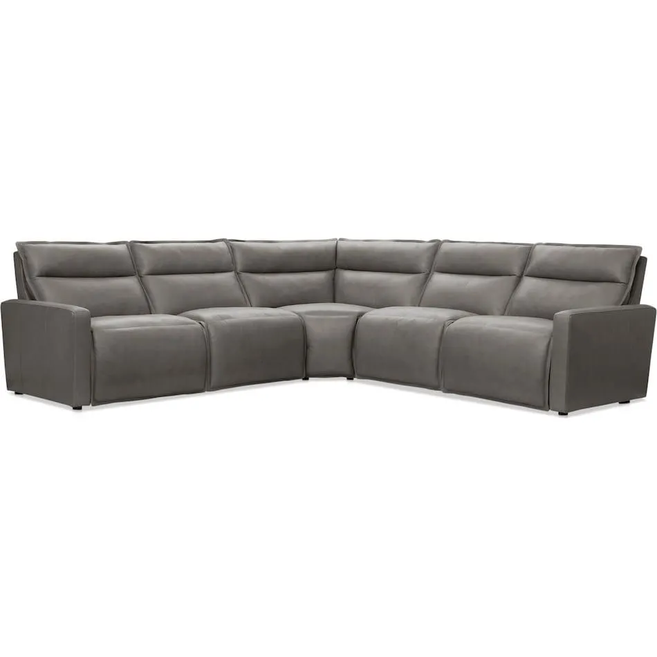 Napa 5-Piece Dual-Power Reclining Sectional
