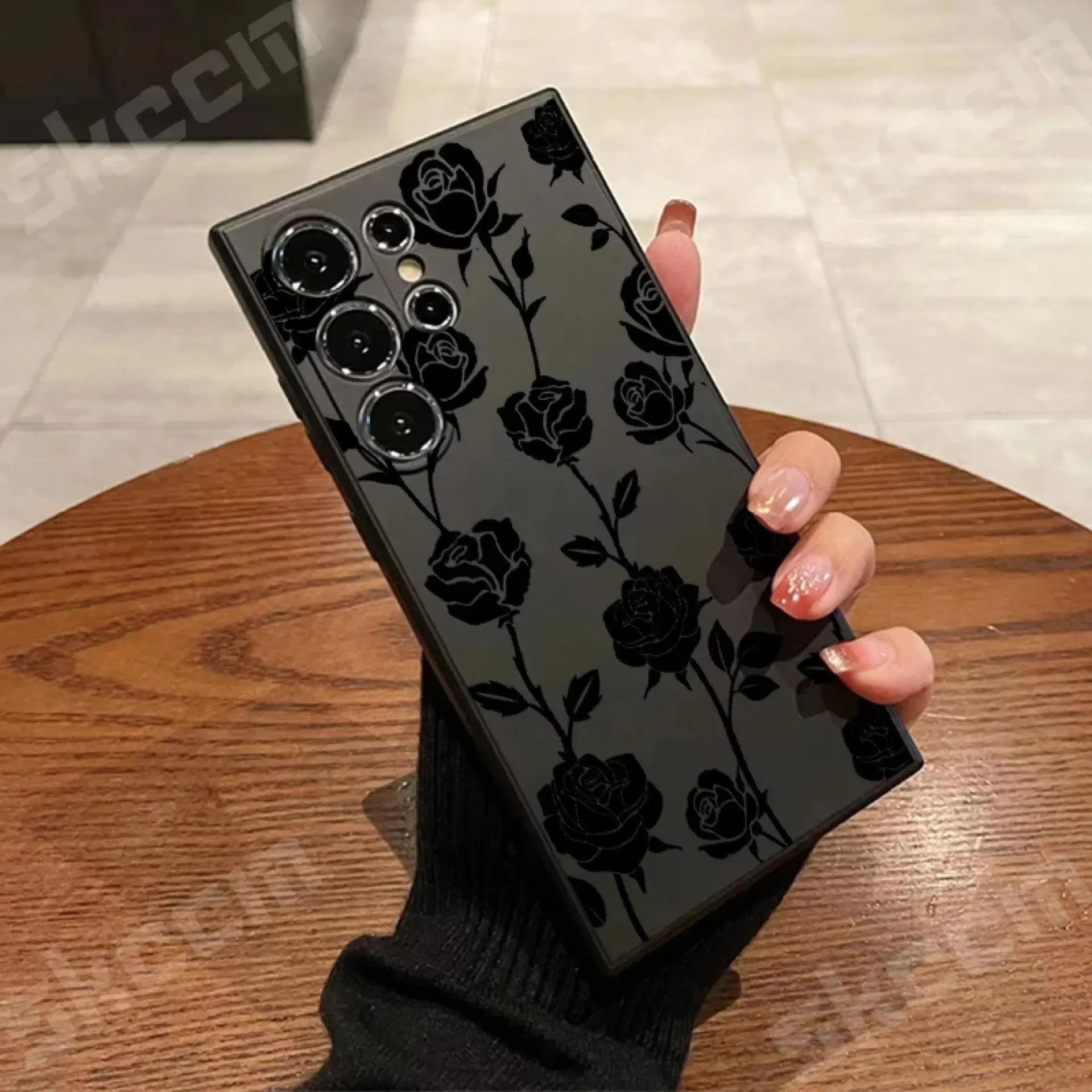 Nueva funda de teléfono retro de moda con diseño de rosas para Samsung Galaxy S23 S24 Ultra S22 Plus S20 FE A15 A35 A50 A51 A54 A55 A71 A72 A73